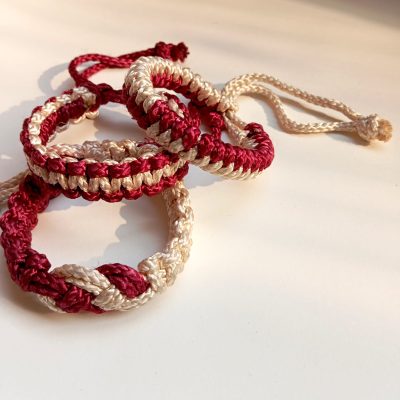 Crimson Harmony Bracelet Set